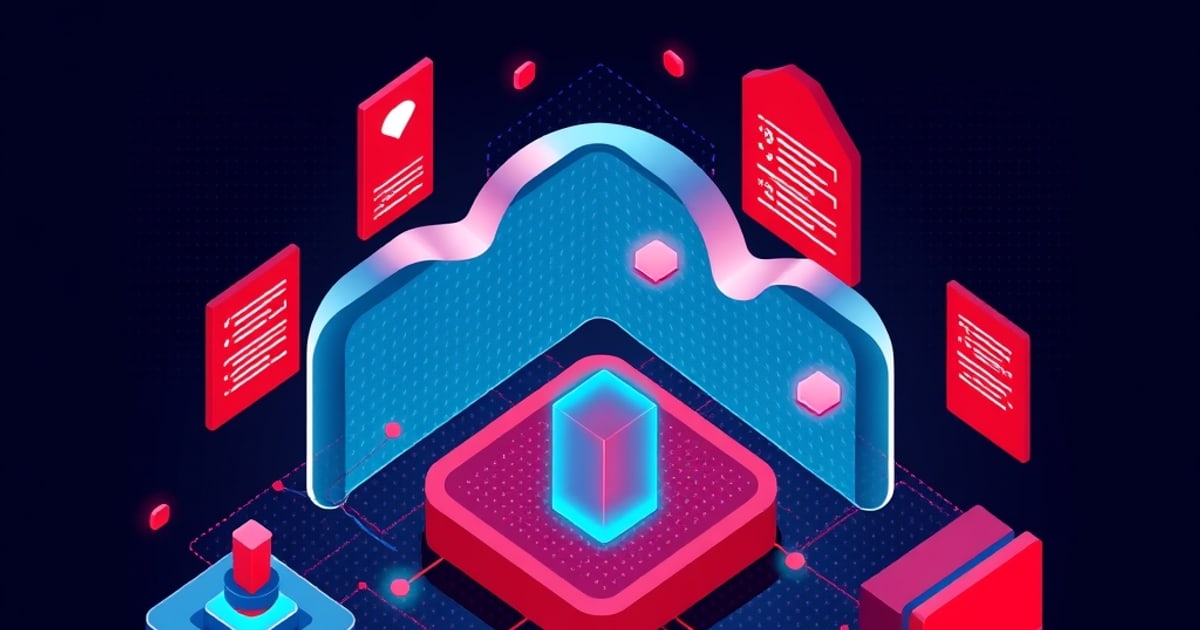 Isometric cloud inventory revealing deployed models, datasets, access controls, and supply-chain risks